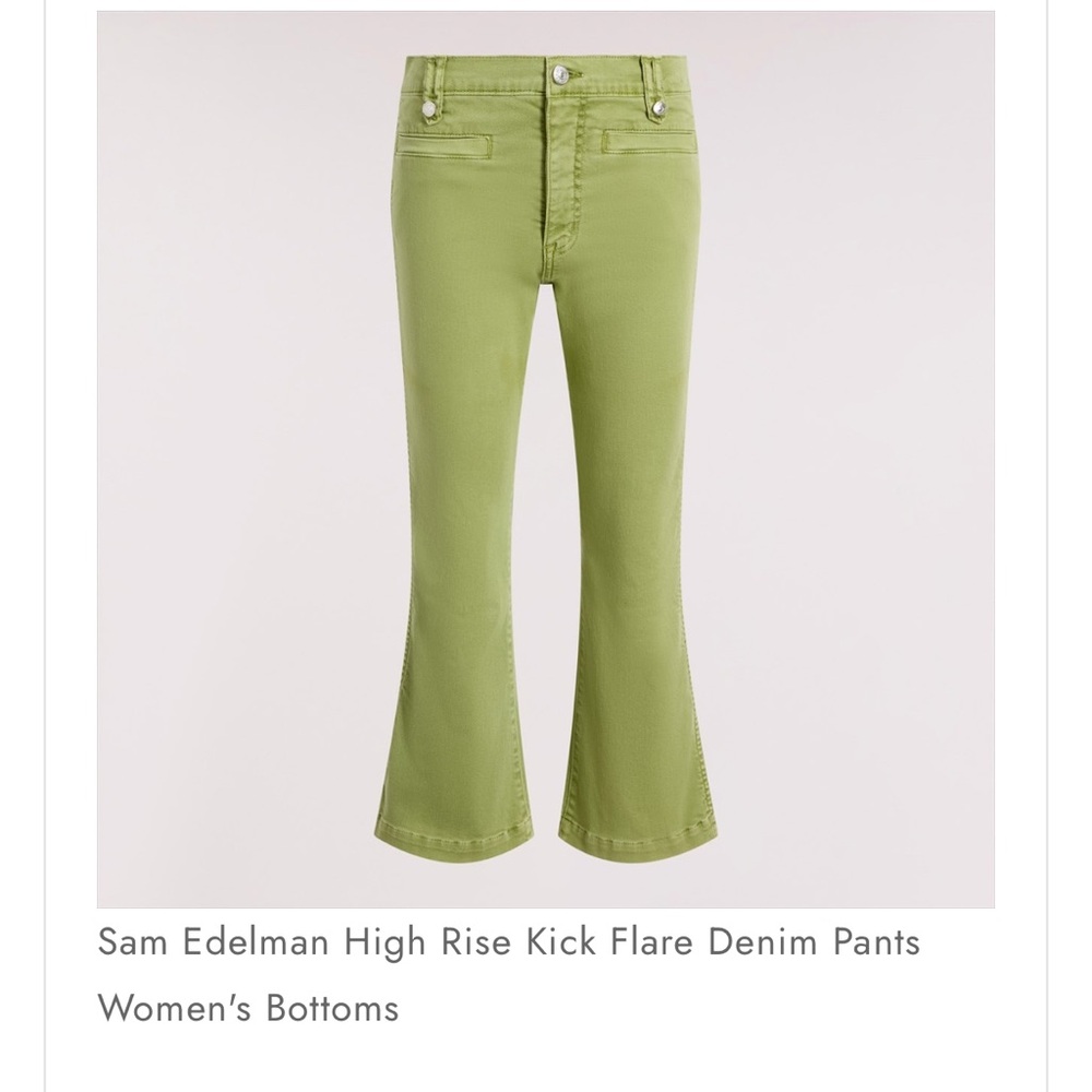 NWT Sam Edelman Kick Flare Womens Jeans Sz 28 Sage